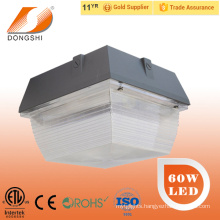ETL 60W gas station led canopy lights with 5 years warranty